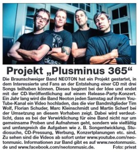 13.01.2016 / Projekt “Plusminus 365”